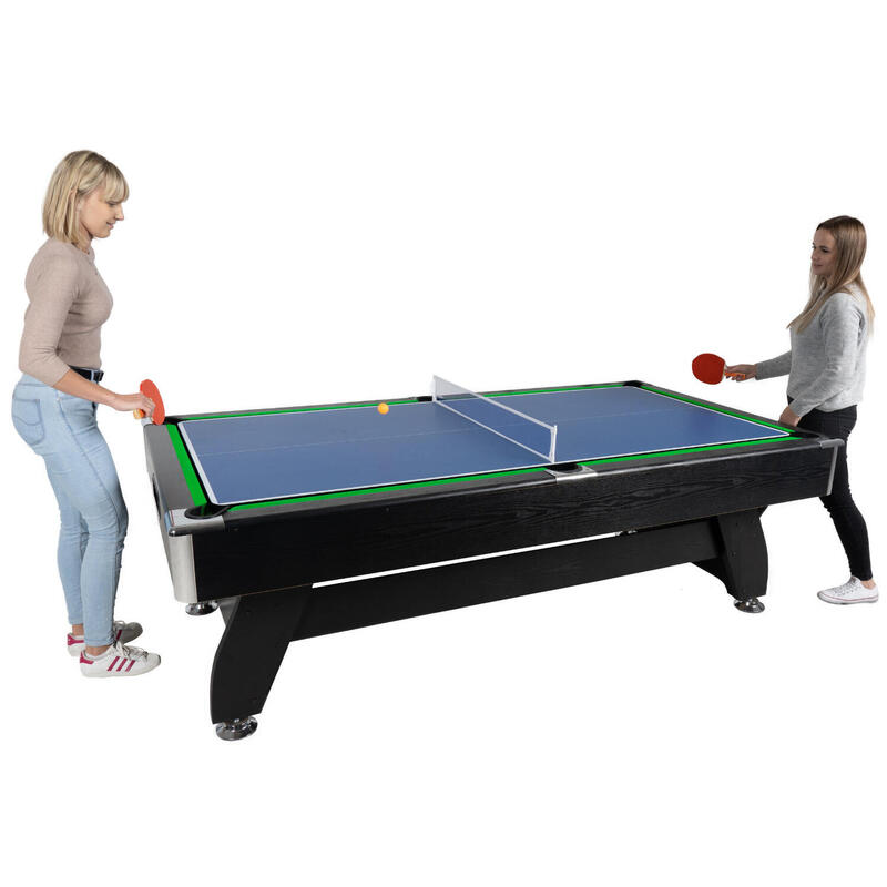 Stół bilardowy z nakładką cymbergaj/ping pong 9FT - BOLD-BLACK