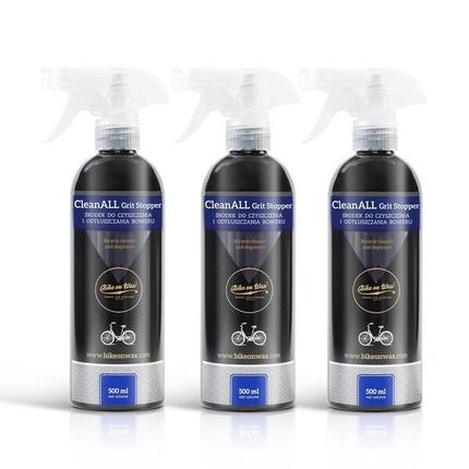 Zestaw do czyszczenia roweru: 3 x Środek do Czyszczenia i Odtłuszczenia + mikrof