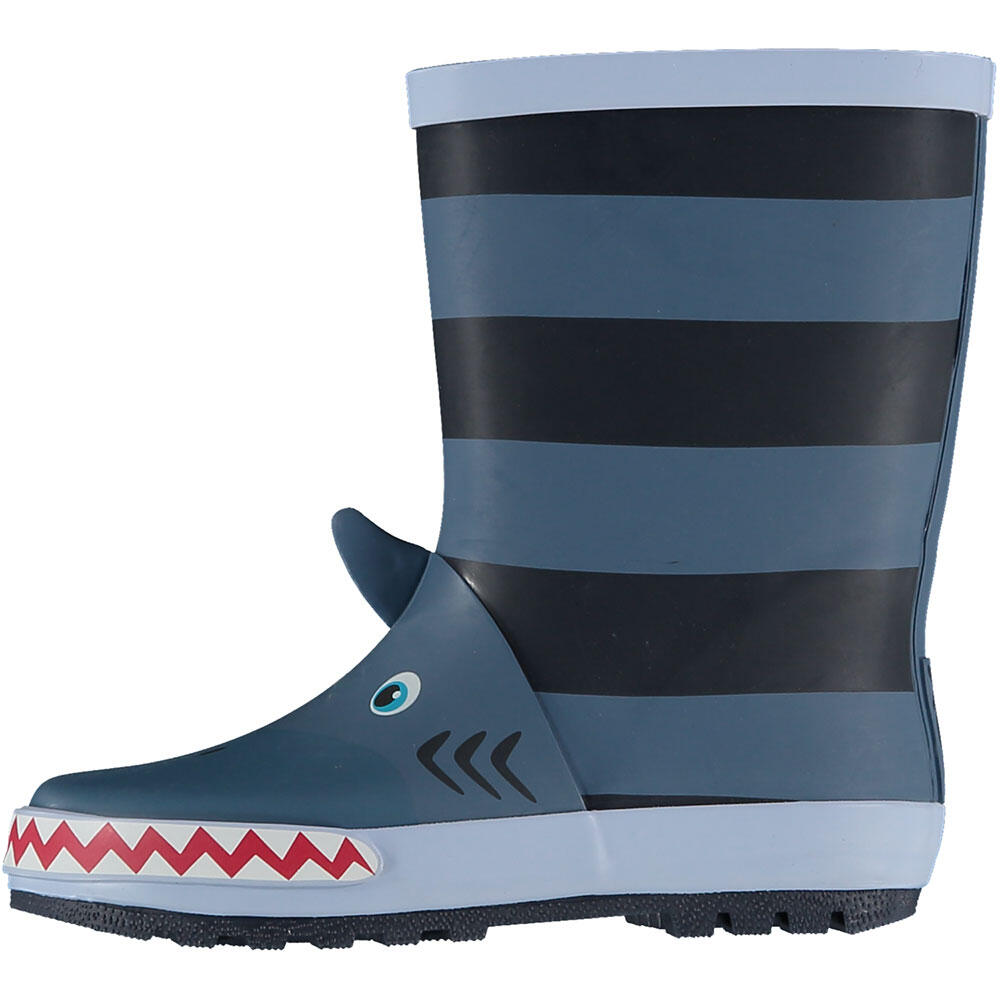 Xq Footwear - Bottes De Pluie Pour Enfants Xq Requin 3d - Bottes De Voile - Bleu - 35/38 - Decathlon