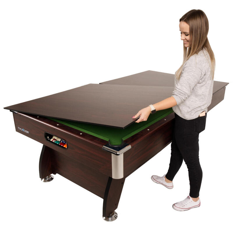 Stół bilardowy z nakładką ping pong/jadalna 7FT - BOLD-BROWN