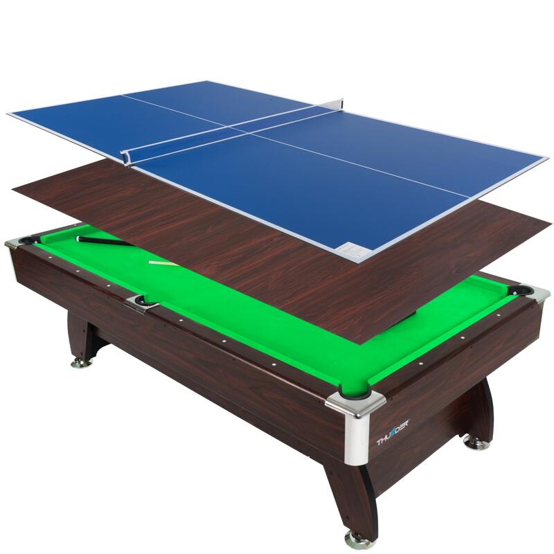 Stół bilardowy z nakładką ping pong/jadalna 9FT - THUNDER BOLD-BROWN