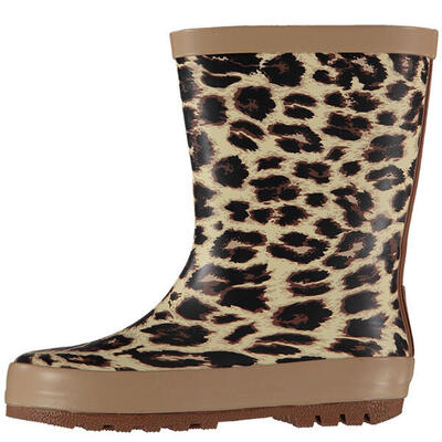 Xq kinder regenlaarzen panterprint