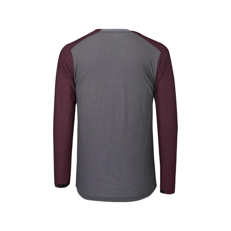 Flow XTG Long Sleeve Henley - Graphite/Raisin