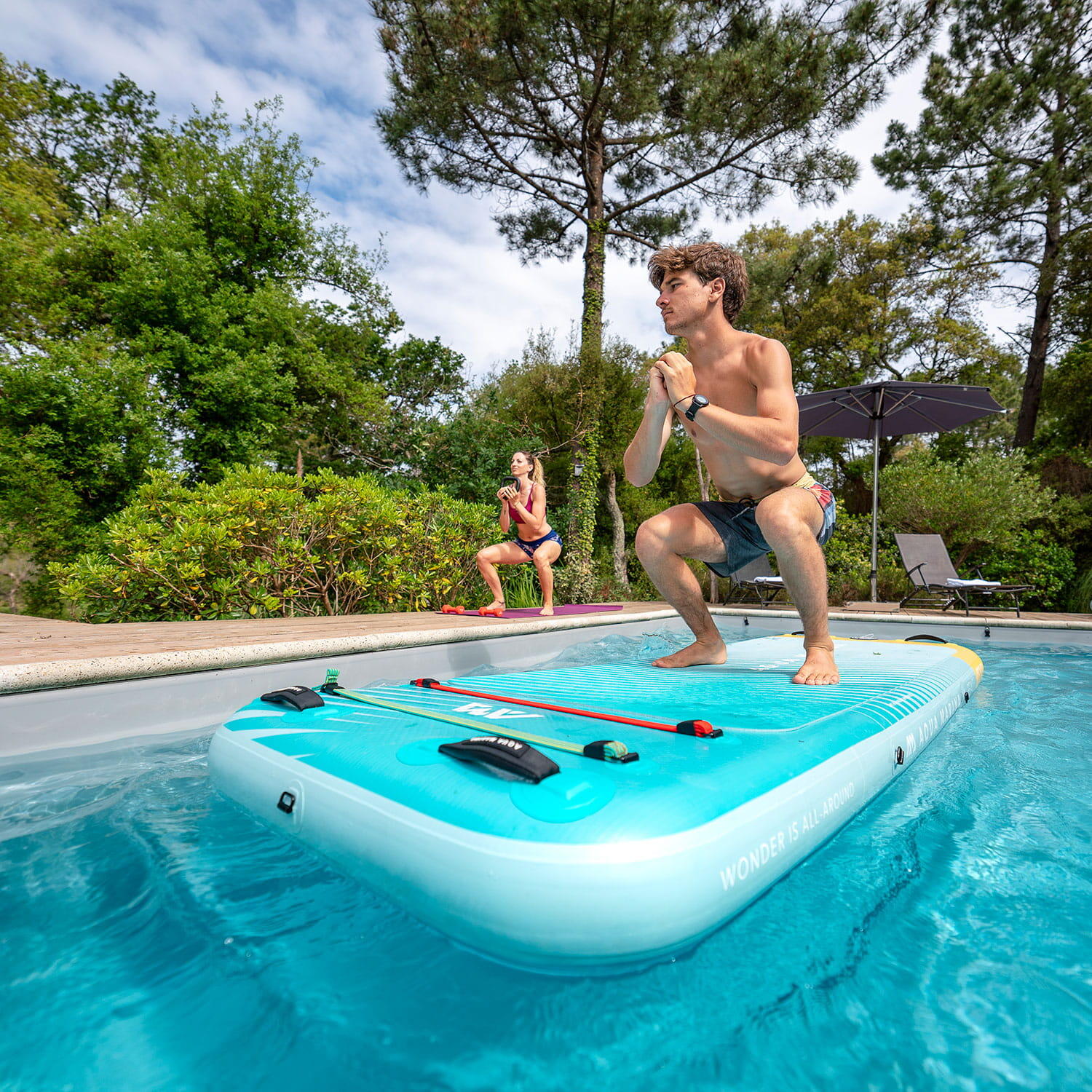 AQUA MARINA PEACE 8'2" Summer Vacation SUP opblaasbaar board Fitness Yoga 3/7