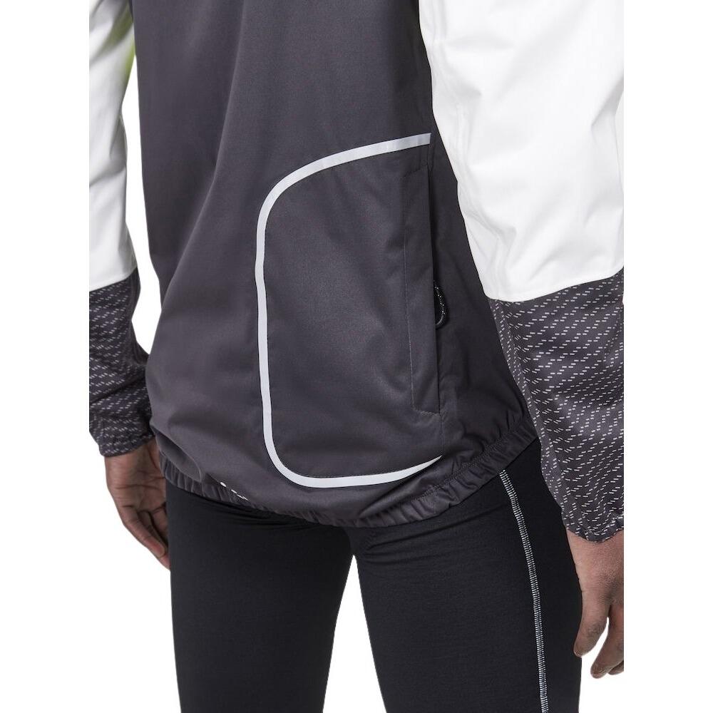 Men's Craft ADV Bike Hydro Lumen Yellow Grey Waterproof Jacket 6/7