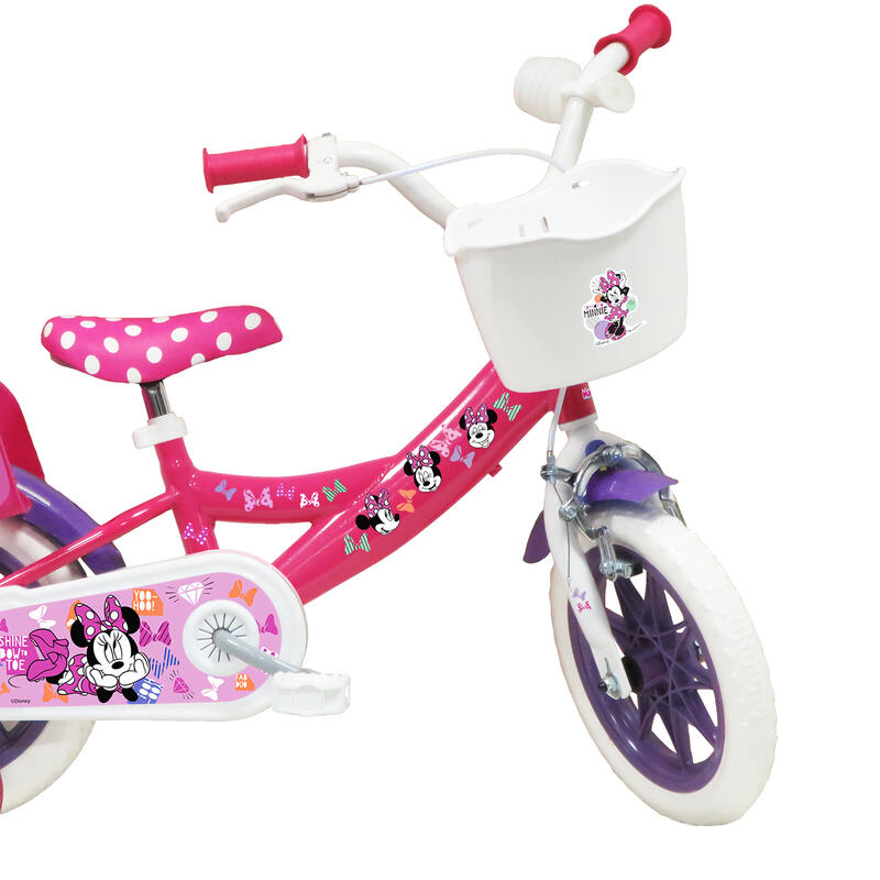 Gereviseerd - Fiets 12 inch 3-5 jaar Minnie Mouse