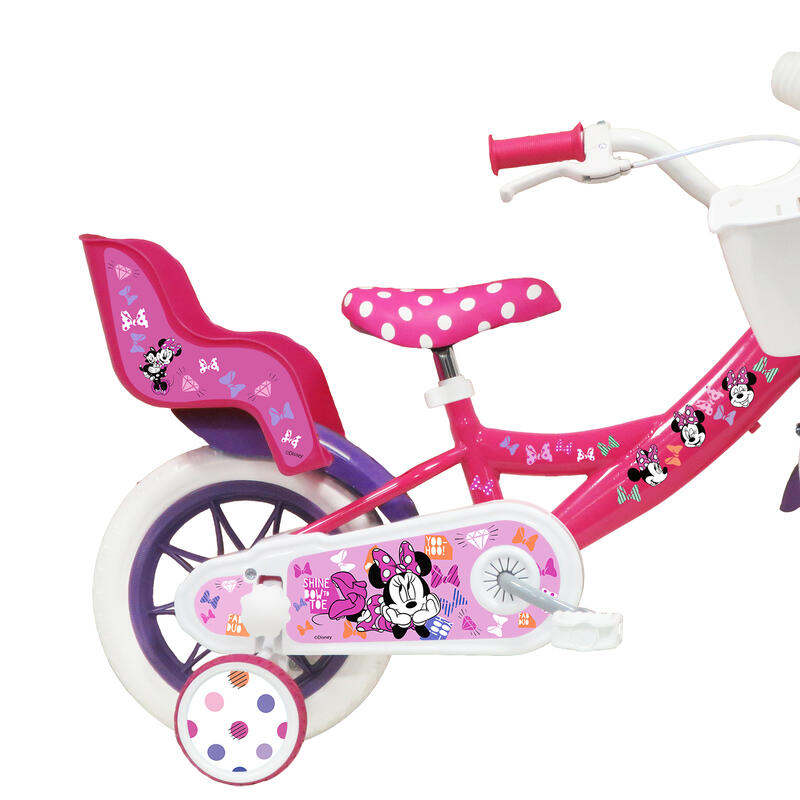 Gereviseerd - Fiets 12 inch 3-5 jaar Minnie Mouse