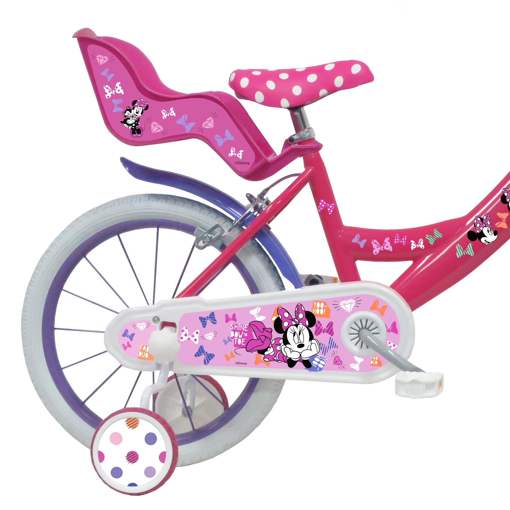Vélo Enfant 16 Pouces Minnie Mouse 5-7 Ans 2/4