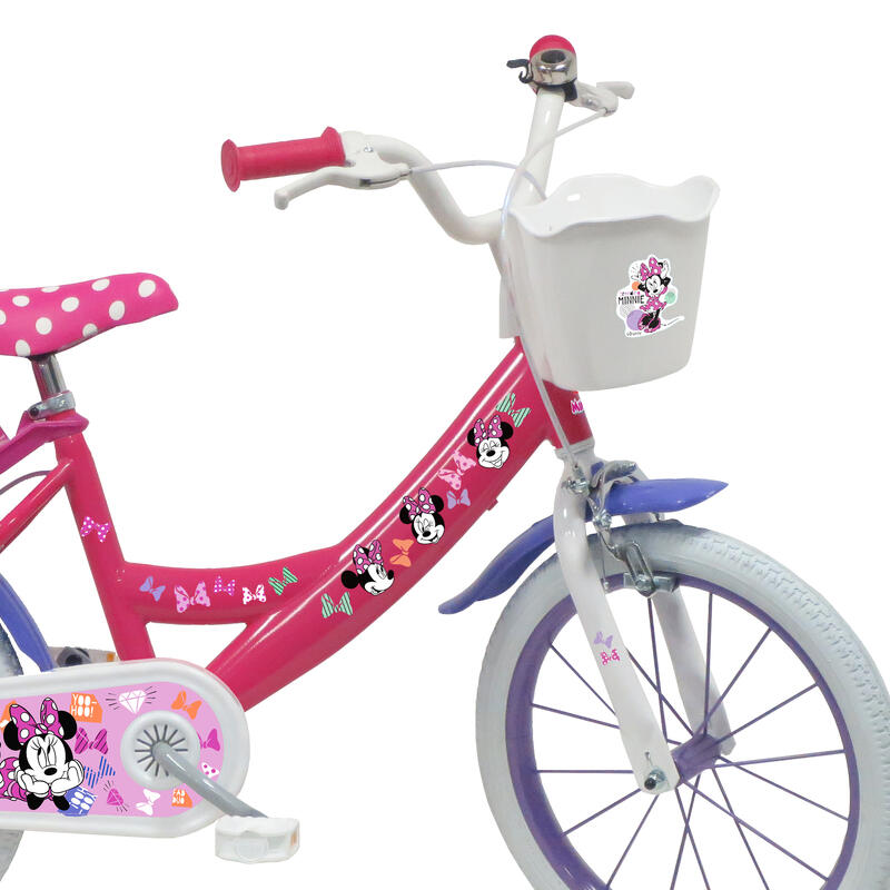 Bicicleta de Menina 16 polegadas Minnie Mouse 5-7 anos