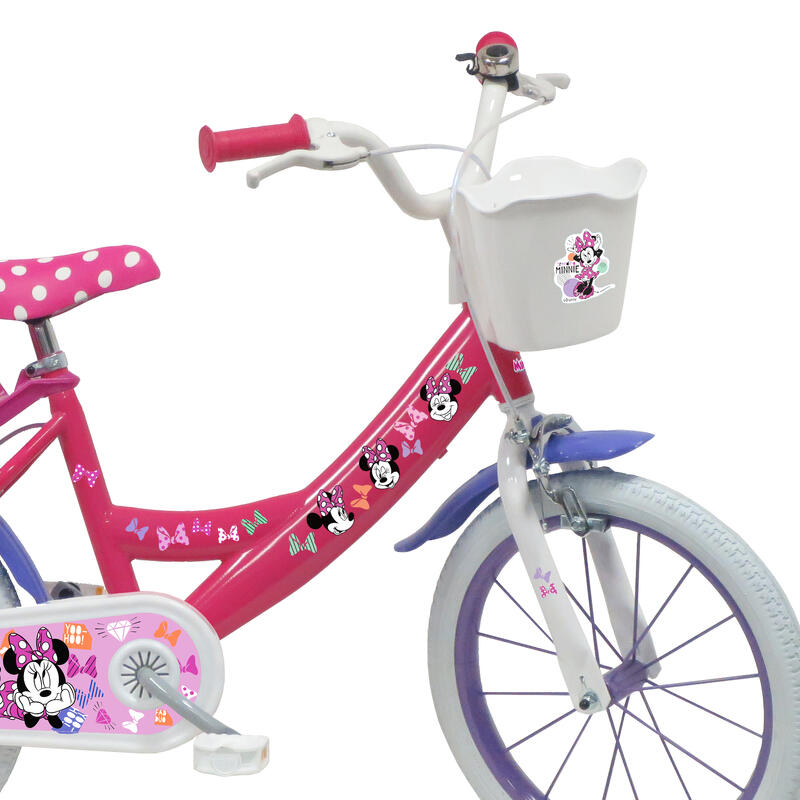 Velo Enfant 16 Pouces Minnie Mouse 5-7 Ans