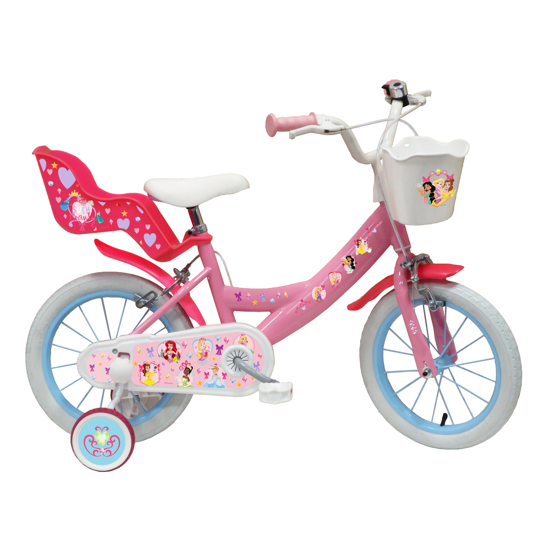 Disney Princess - Velo Enfant 14 Pouces Disney Princess 4-6 Ans - Vélo Enfant - Rose - 14" - Decathlon