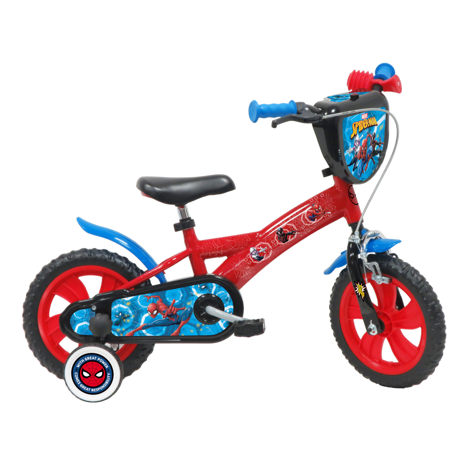 Spiderman - Reconditionné - Velo Enfant 12 Pouces Spider-man 3 Ans - Vélo Enfant - Rouge - 12" - Decathlon