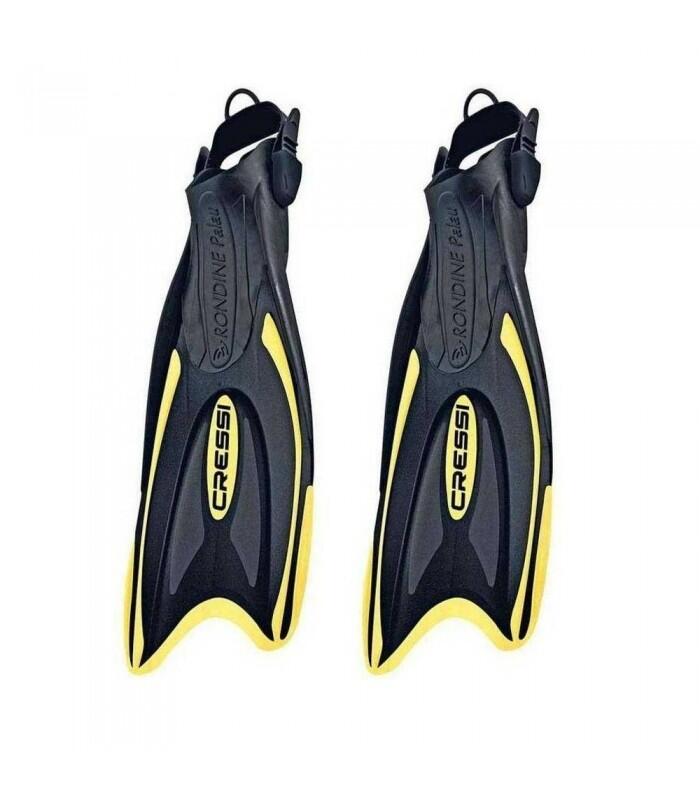 Barbatana de snorkel ajustável Cressi Palau preto-amarelo (Tamanhos 35 a 47) 3/7