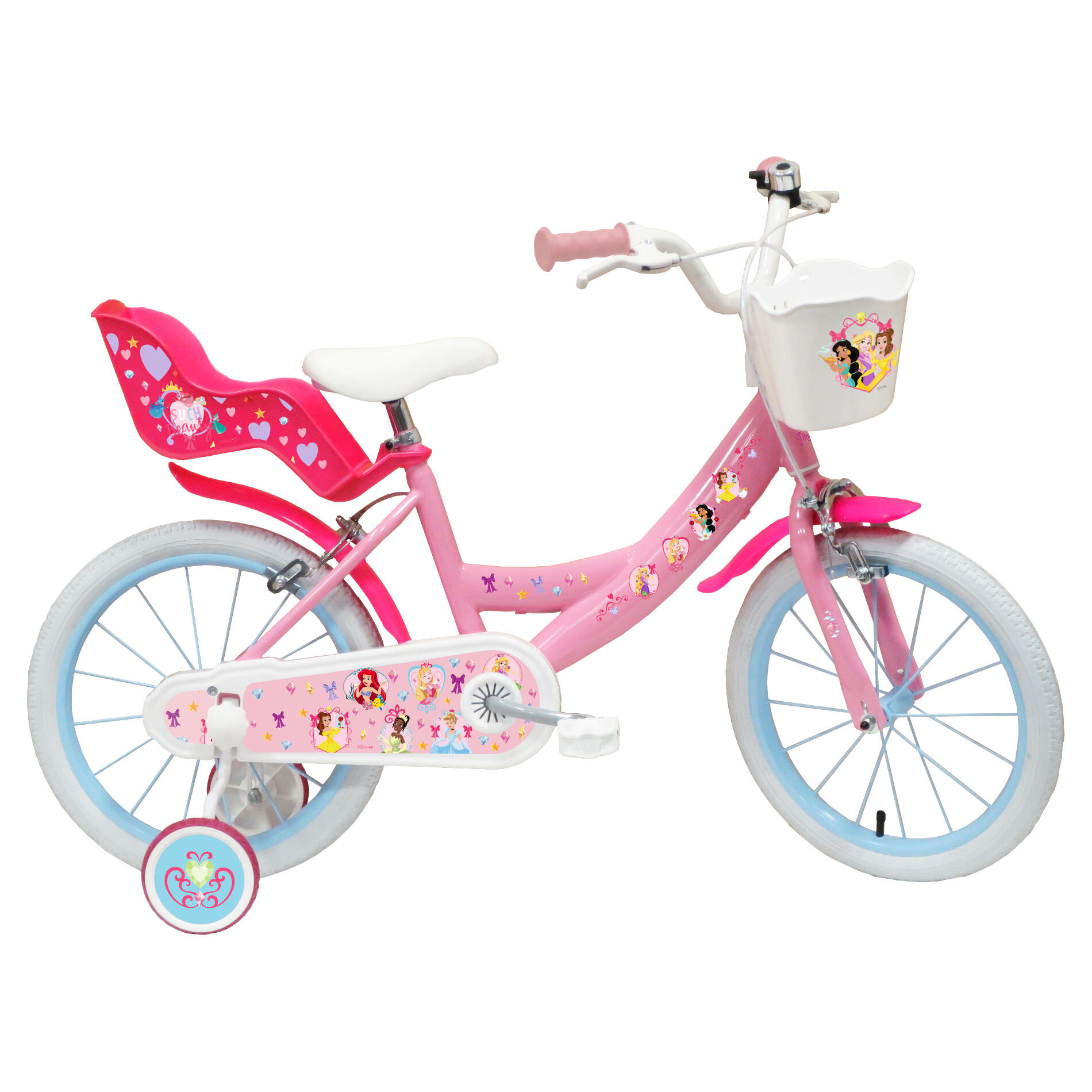 Disney Princess - Velo Enfant 16 Pouces Disney Princess 5-7 Ans - Vélo Enfant - Rose - 16" - Decathlon