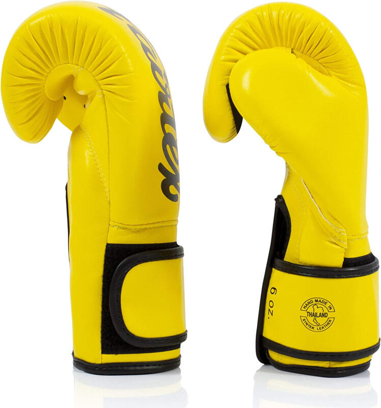 Guantoni da boxe Fairtex BGV14 – Microfibra – Giallo – 12 oz 4/4