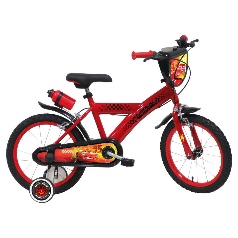 Fiets 16 inch 5-7 jaar Cars