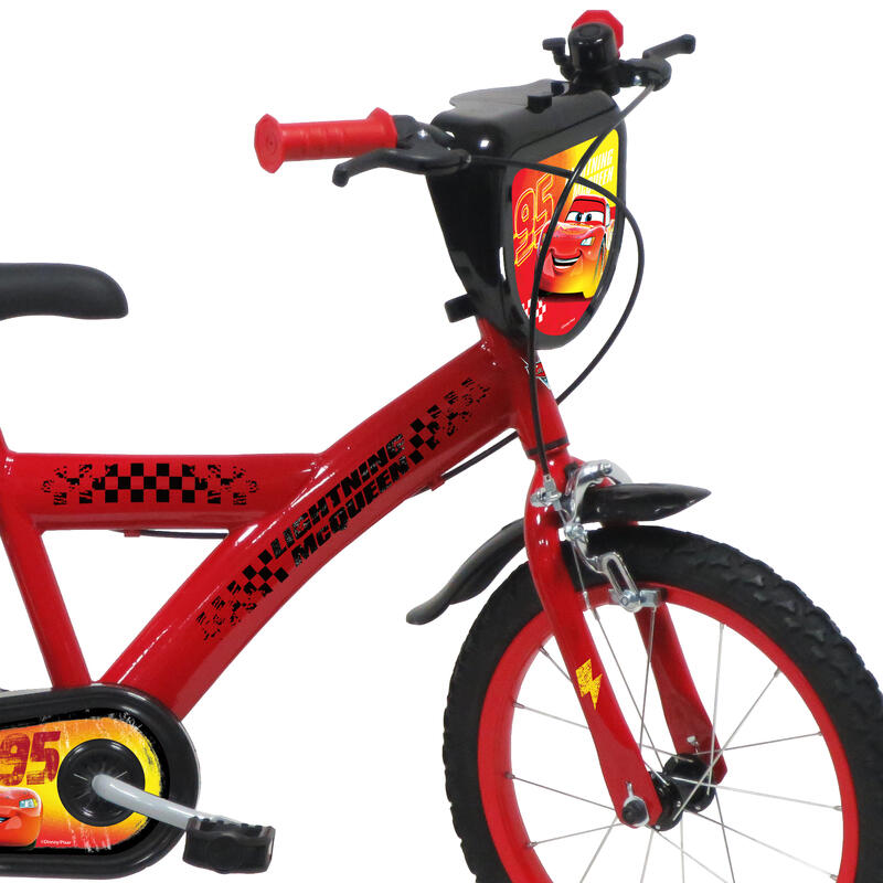 Fiets 16 inch 5-7 jaar Cars