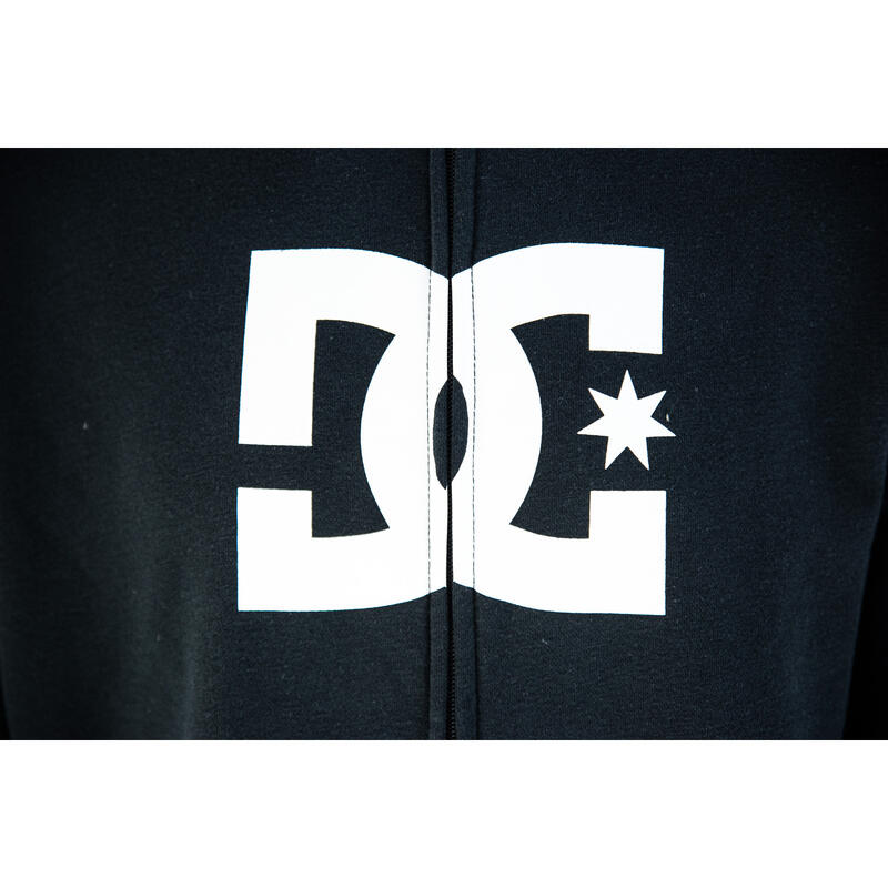 Pulóver DC Shoes DC Star - Zip-Up Hoodie, Fekete, Férfiak