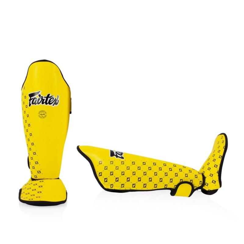 Protège-tibias de compétition Fairtex - Jaune