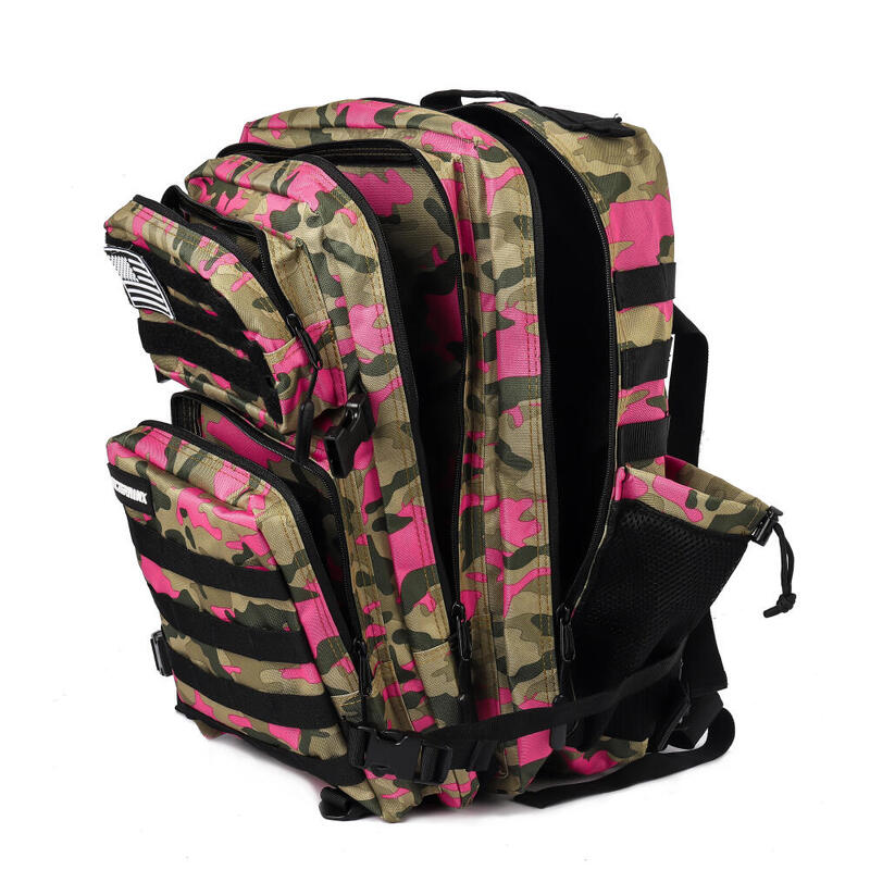 Cross-Training-Rucksack ELITRAINX V1 TARNFARBE ROSA 45L für Sport