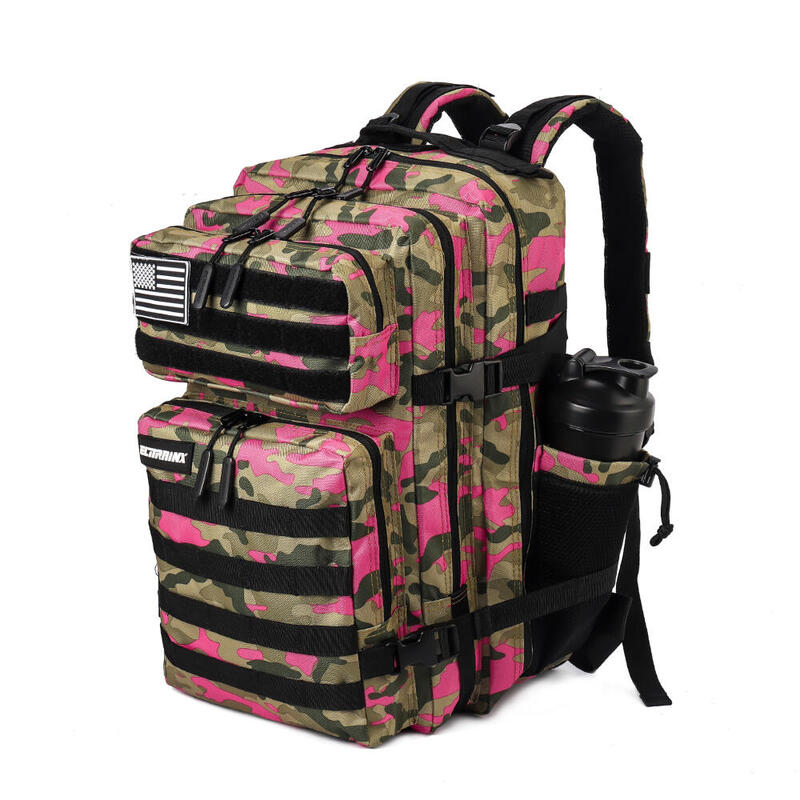 Cross-Training-Rucksack ELITRAINX V1 TARNFARBE ROSA 45L für Sport