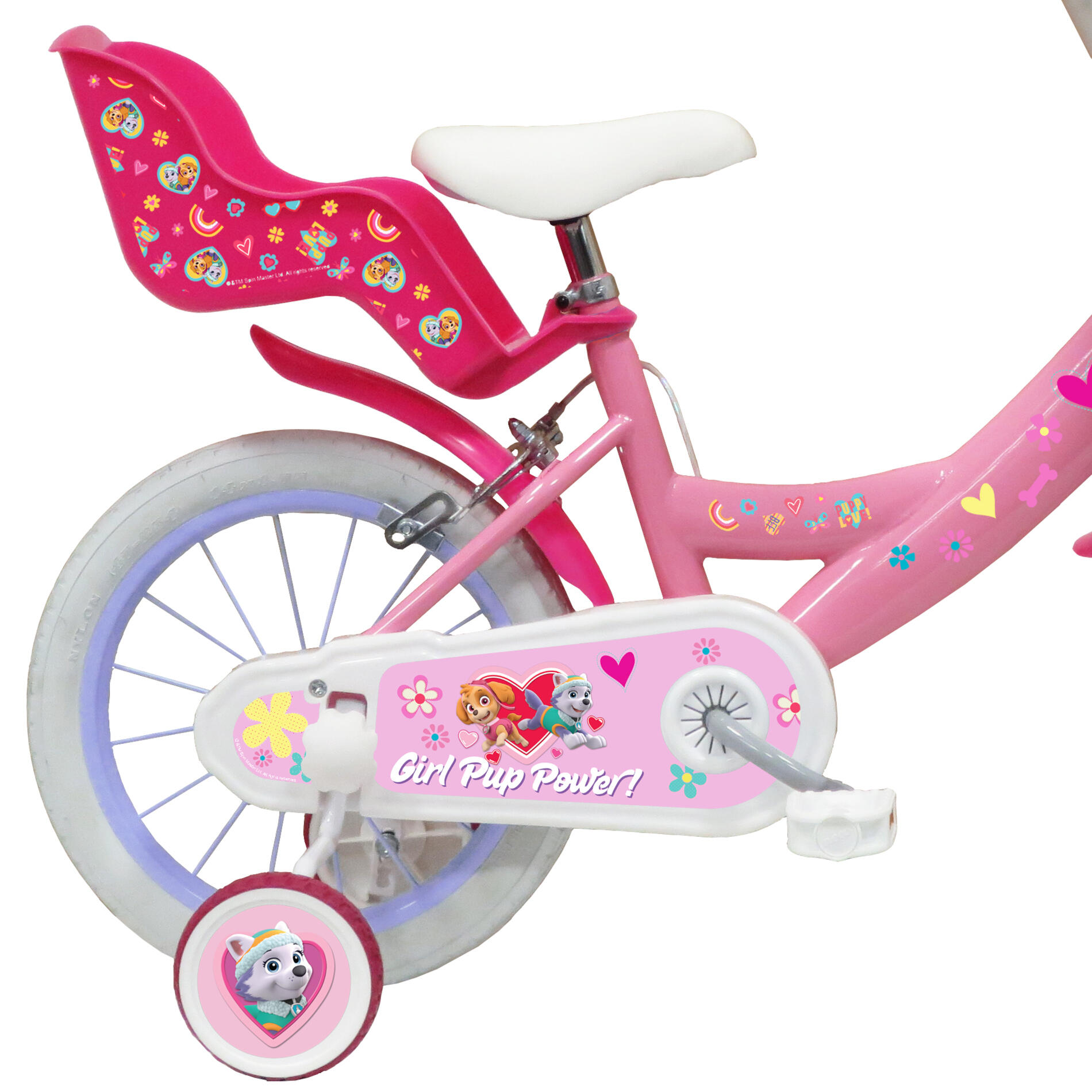 Bicicleta de Menina 14 polegadas Paw Patrol 4-6 anos 2/4