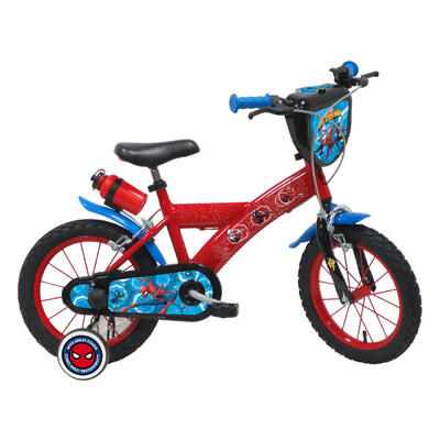 Kinderfiets 14 inch 4-6 jaar spider-man