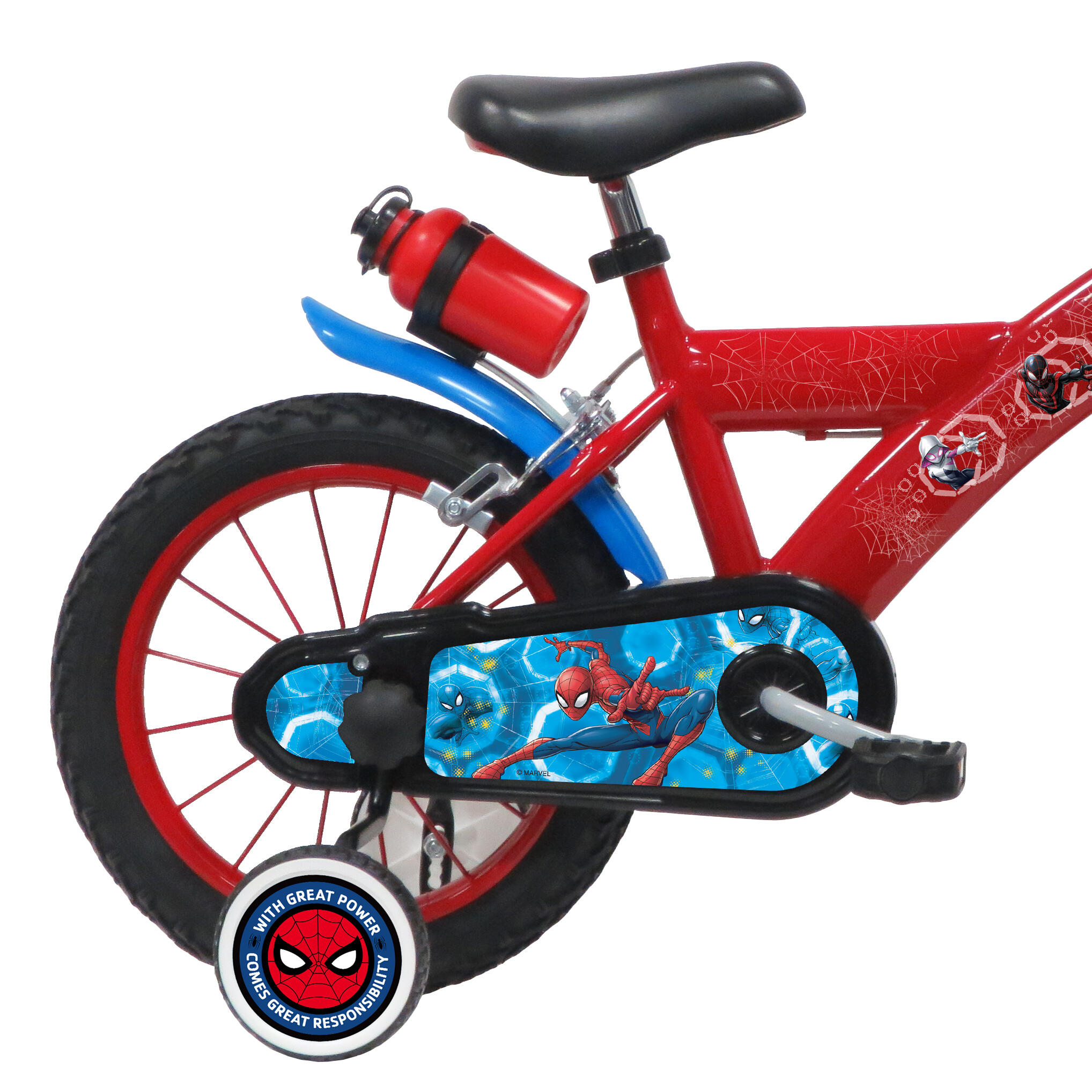 Kinderfahrrad 14 Zoll Spider-Man 4-6 Jahre 2/4