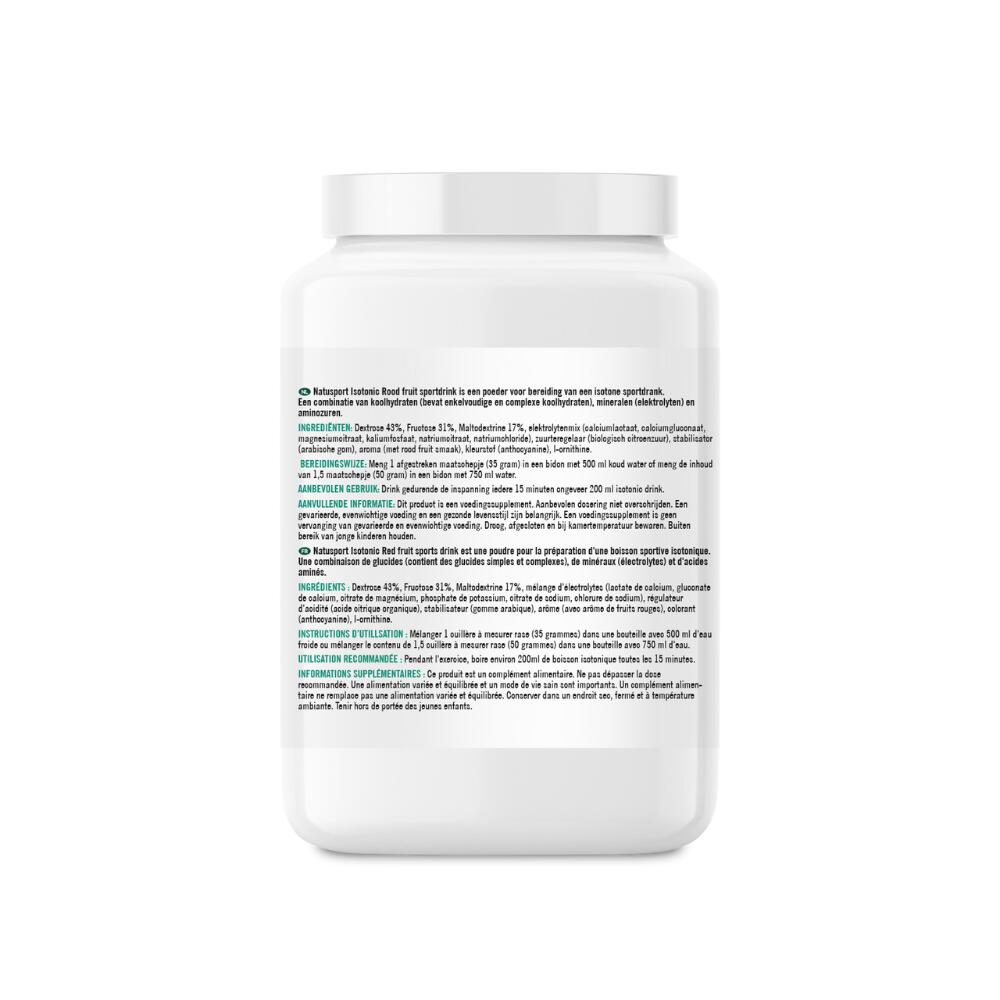 Carboloader - 1:0,8 glucose/fructose verhouding - Aardbei - 1,5kg pot 3/4