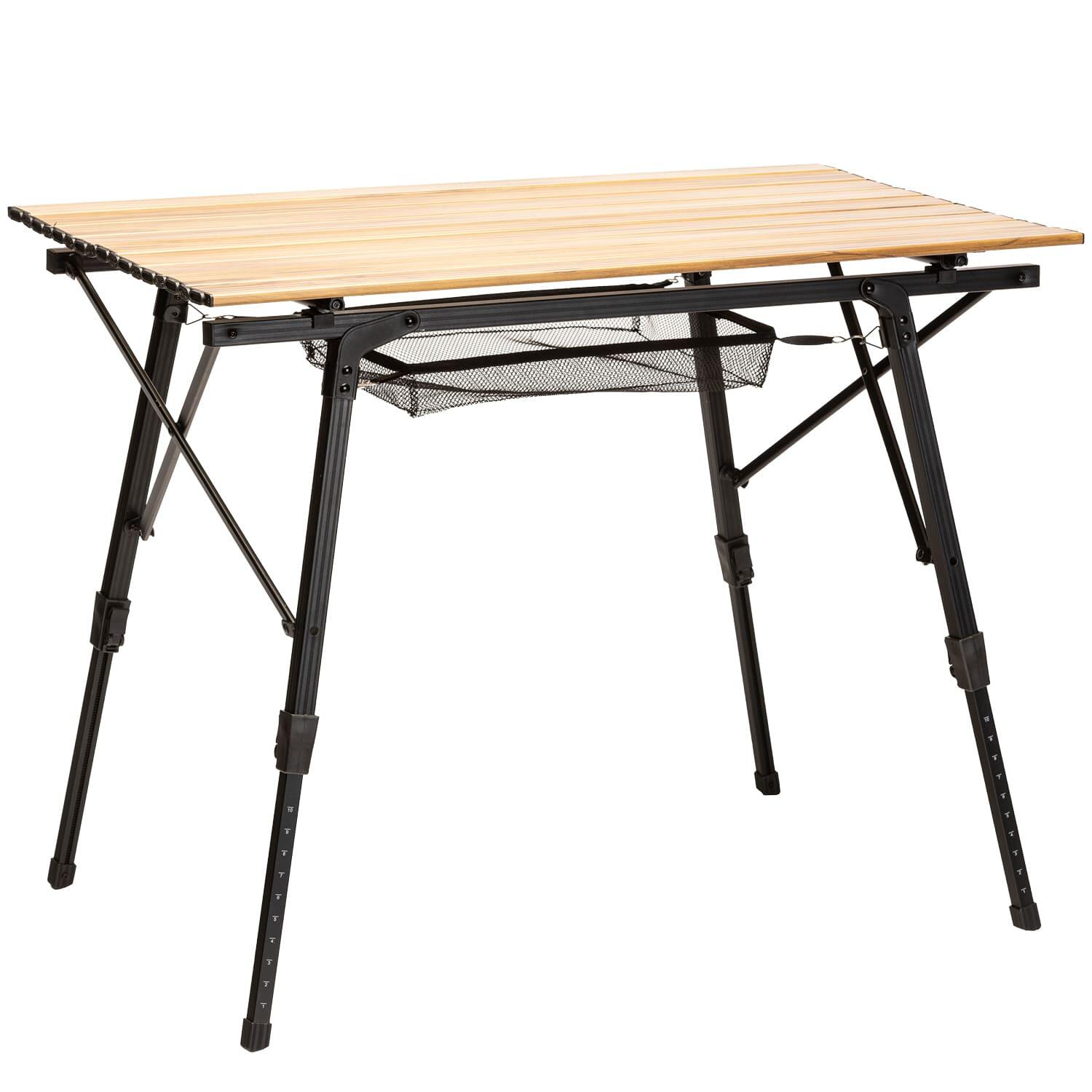 Skandika - Table De Camping Pliante En Aluminium - Jamsa - 90x52 Cm - Table De Camping - Marron - Taille Unique - Decathlon