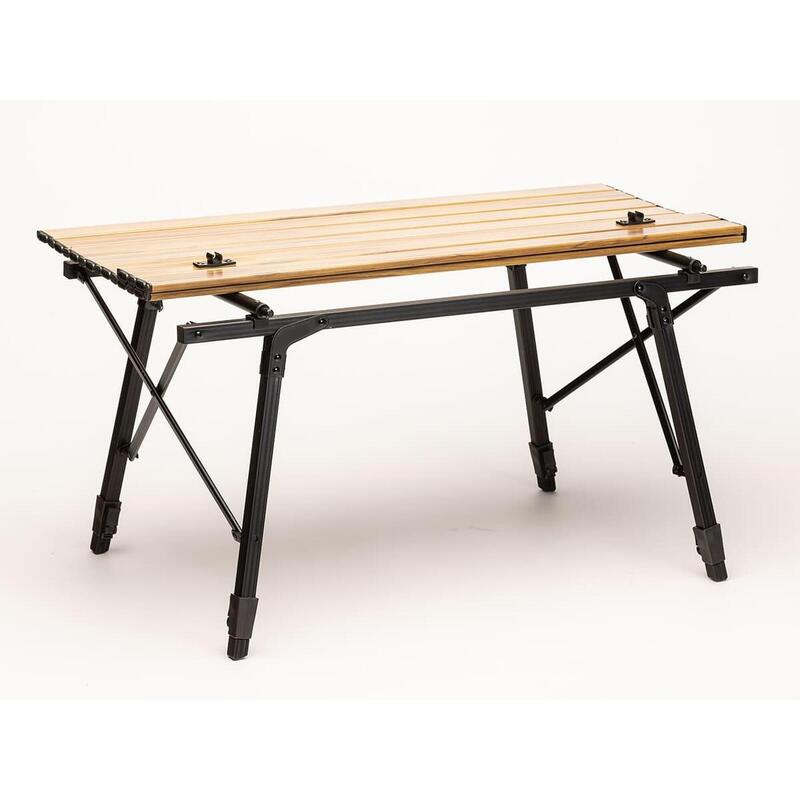 Mesa plegable de aluminio - Jamsa - máx 50 kg - con estante de malla