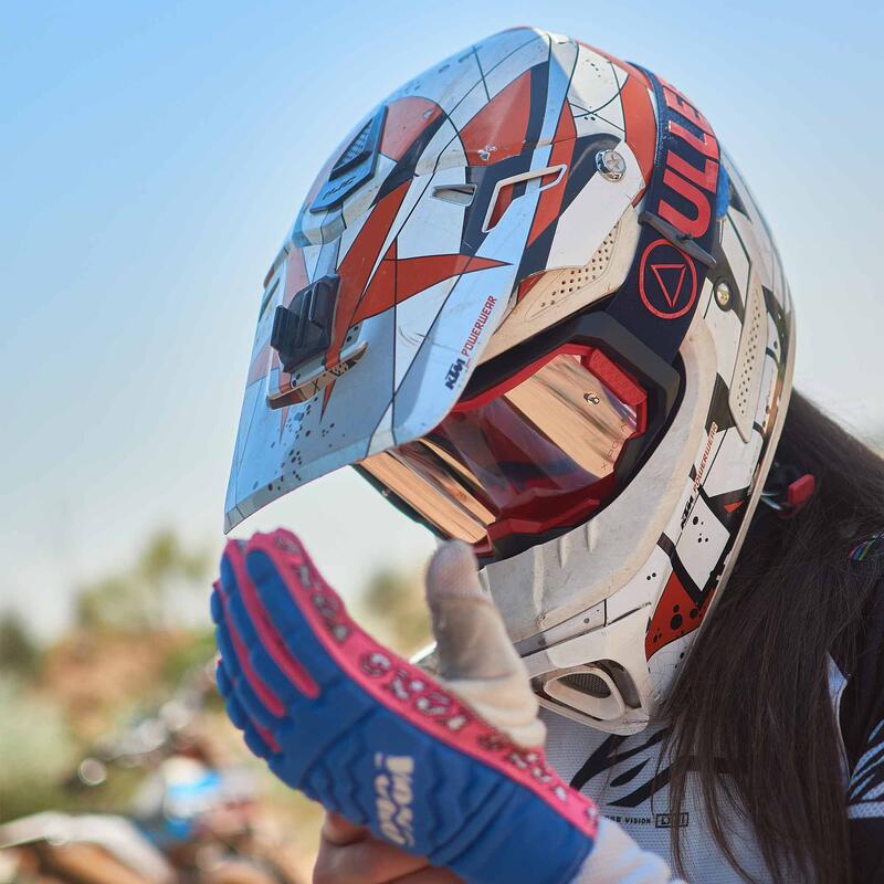 Gafas de Motocross y MTB Enduro Stone Rojo y Azul para hombre y