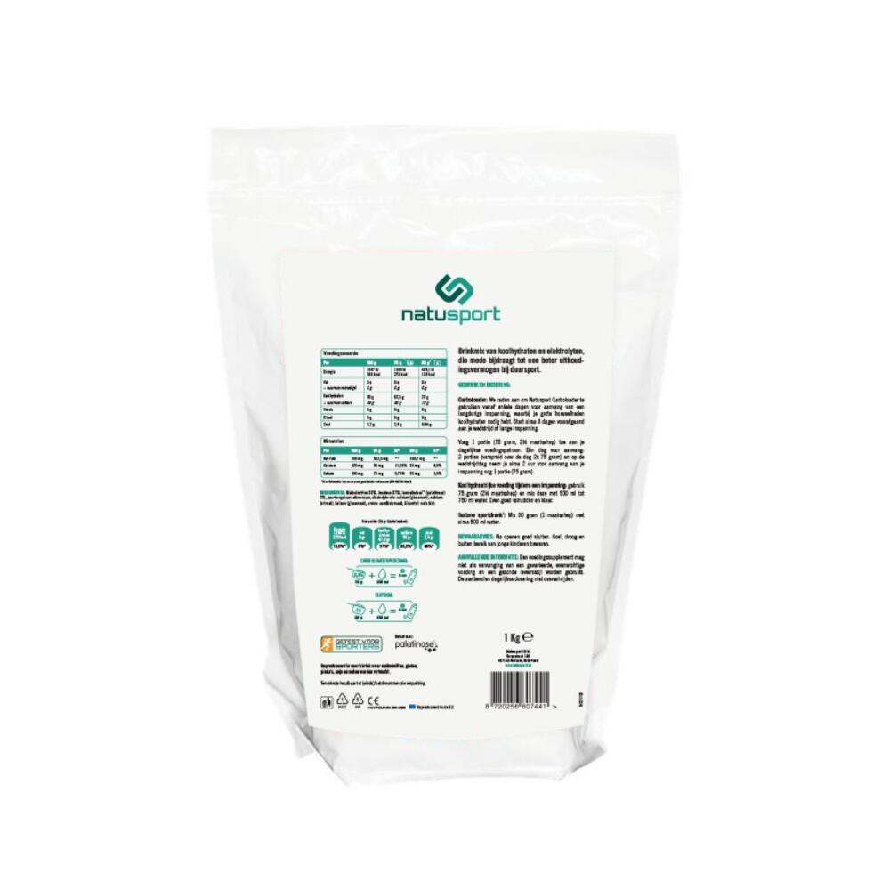 Carboloader - 1:0,8 glucose/fructose verhouding - Aardbei - 1kg zak 2/3
