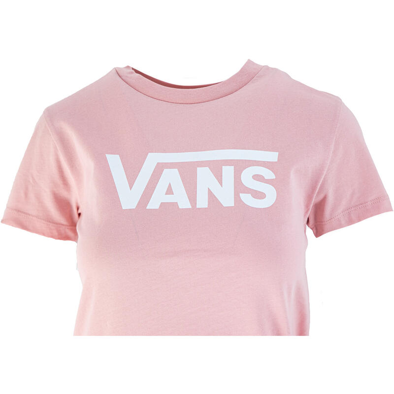 T-shirt Vans Drop V SS Crew-b, Rose, Femmes