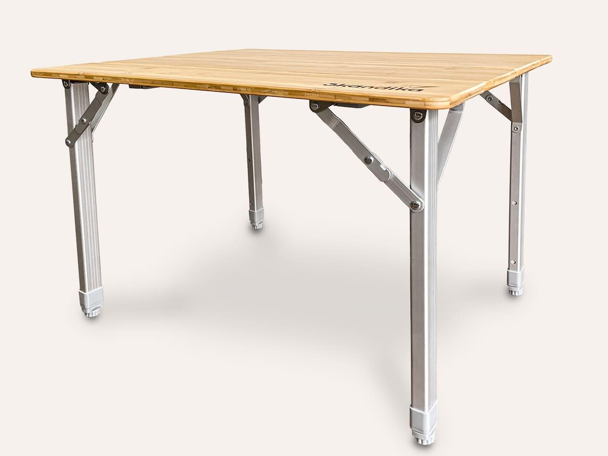 Table de Camping Tolja - Pliante en Bambou et Aluminium - 65x50 cm 2/8