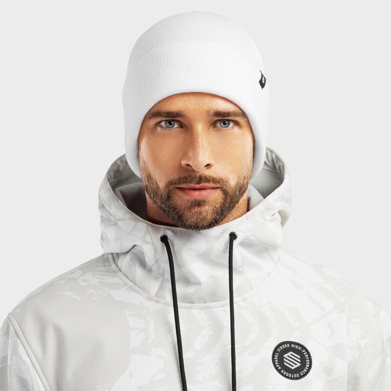 Berretto invernale Sport invernali Uomo e donna Snowflake White SIROKO Bianco