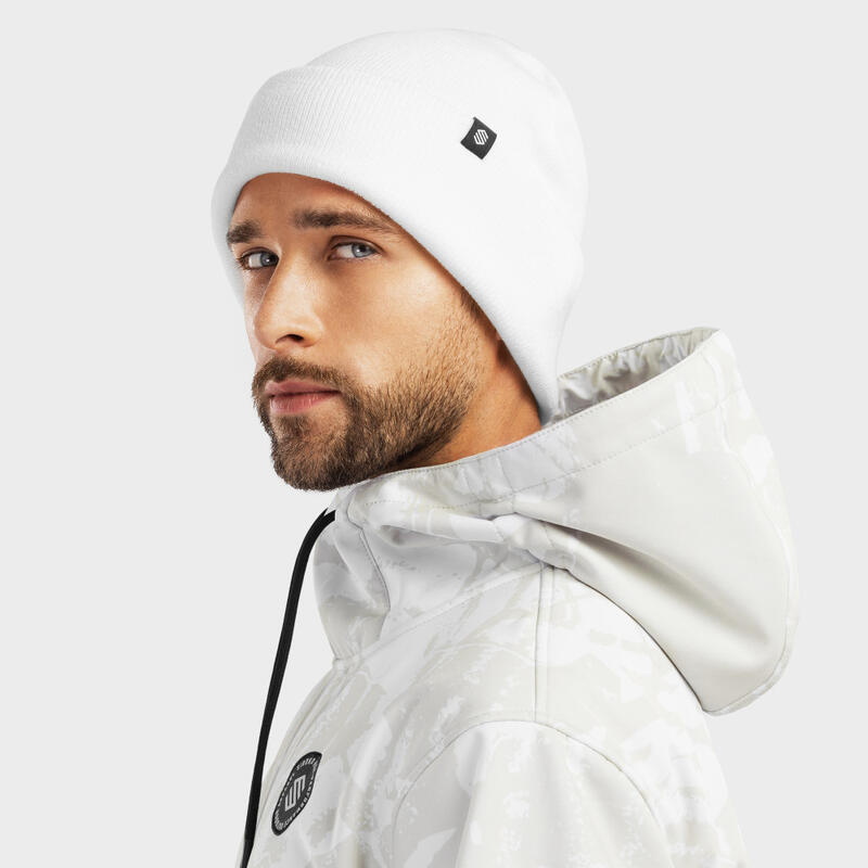 Bonnet hiver Sports d'hiver Homme et Femme Snowflake White Blanc