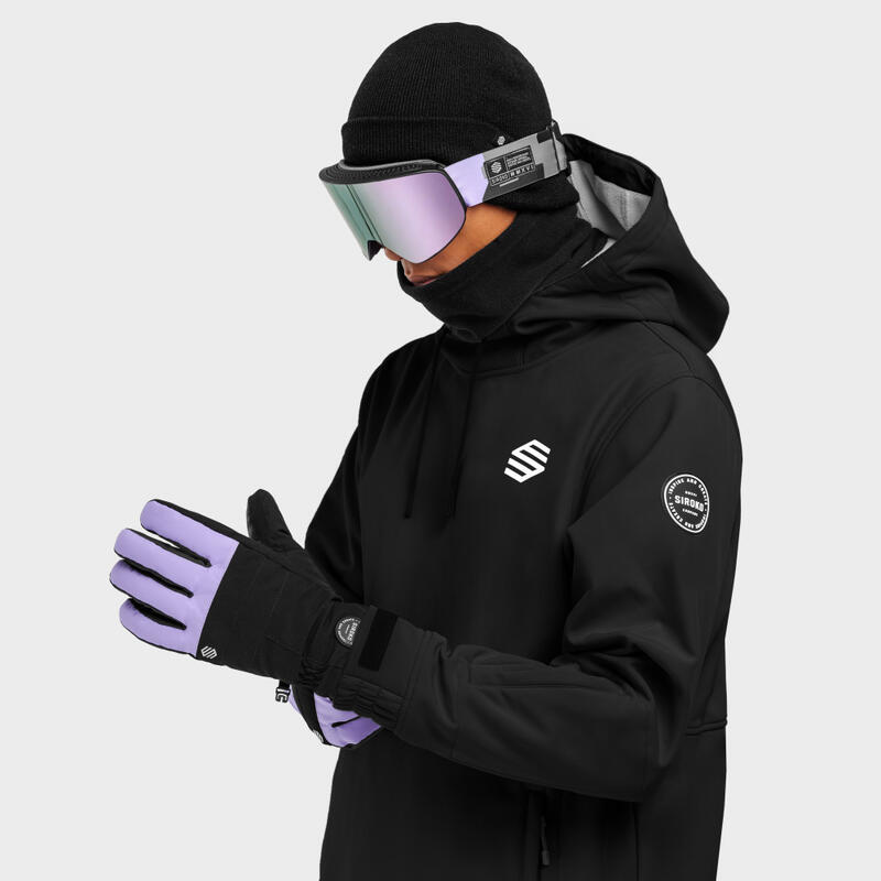 Guanti invernali Sport invernali SIROKO Voss Violet Nero Uomo e donna