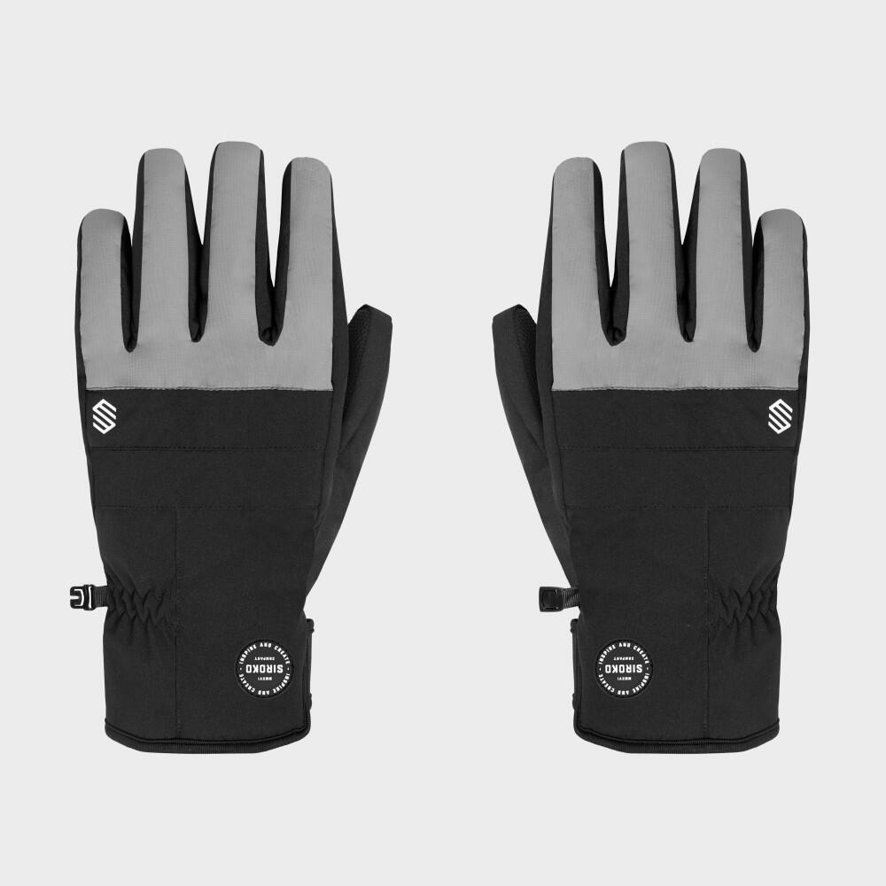 Winter Sports Thermal Gloves SIROKO Voss Gray Black Men's and Women's