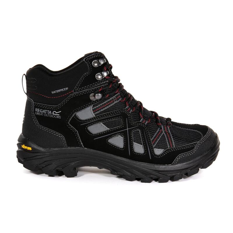 Burrell II Heren Hiking Wandelschoenen - Zwart