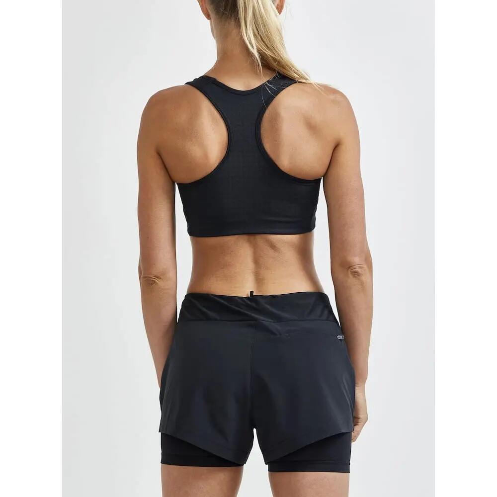 Soutien-gorge sport trail mtb femme Classic noir 3/4