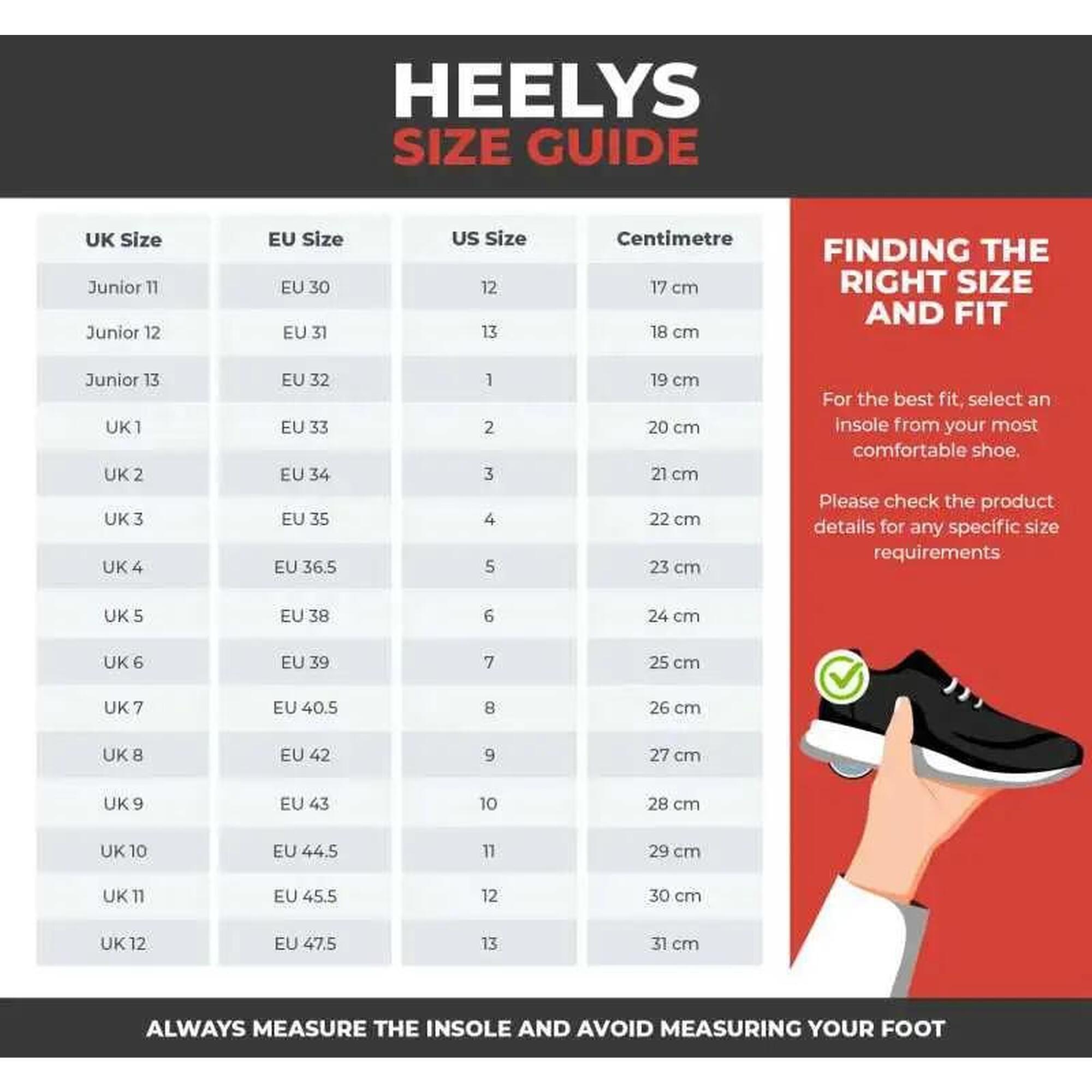 Cosmical Red/Black/Green/Yellow Kids Heely Shoe 4/4