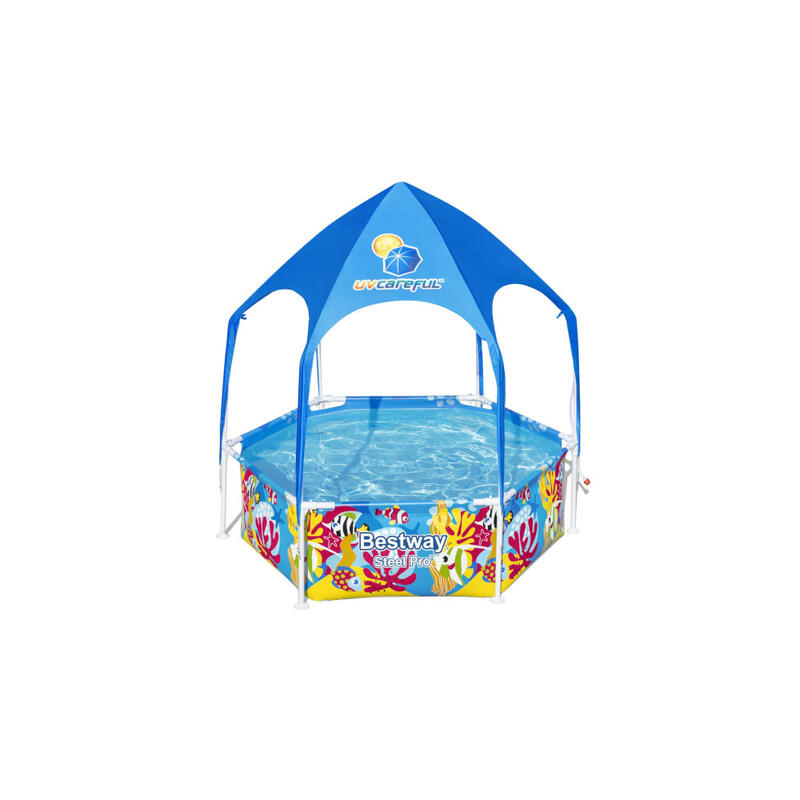 Piscina de superfície infantil Steel Pro UV Careful 183x51 cm