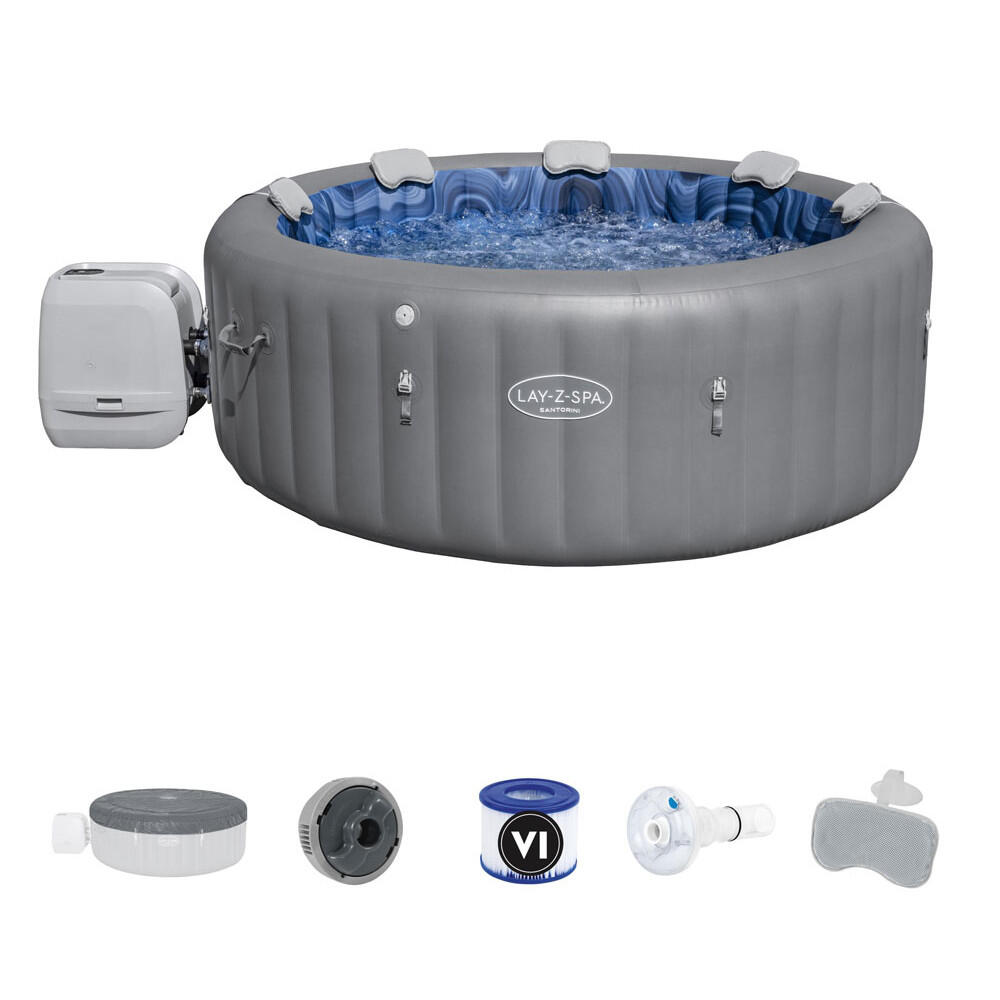 Bestway Spa gonflable Lay-Z-Spa Santorini HydroJet  WiFi 5-7p 2/7