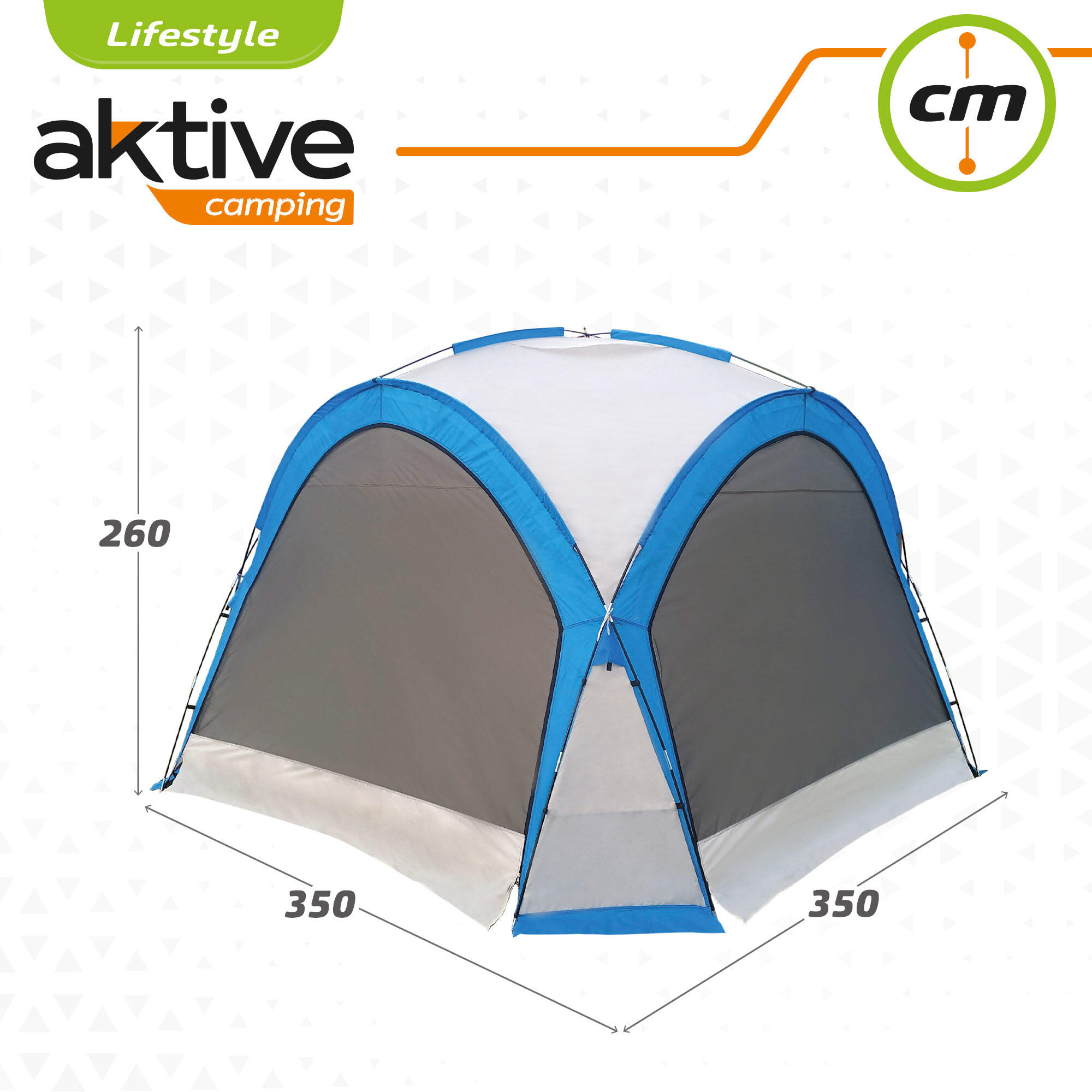 Aktive Tenda da campeggio con zanzariera 6/7