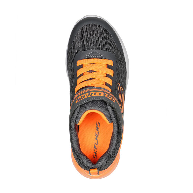 SKECHERS Kids MICROSPEC MAX GORVIX Sneakers Donkergrijs / Oranje