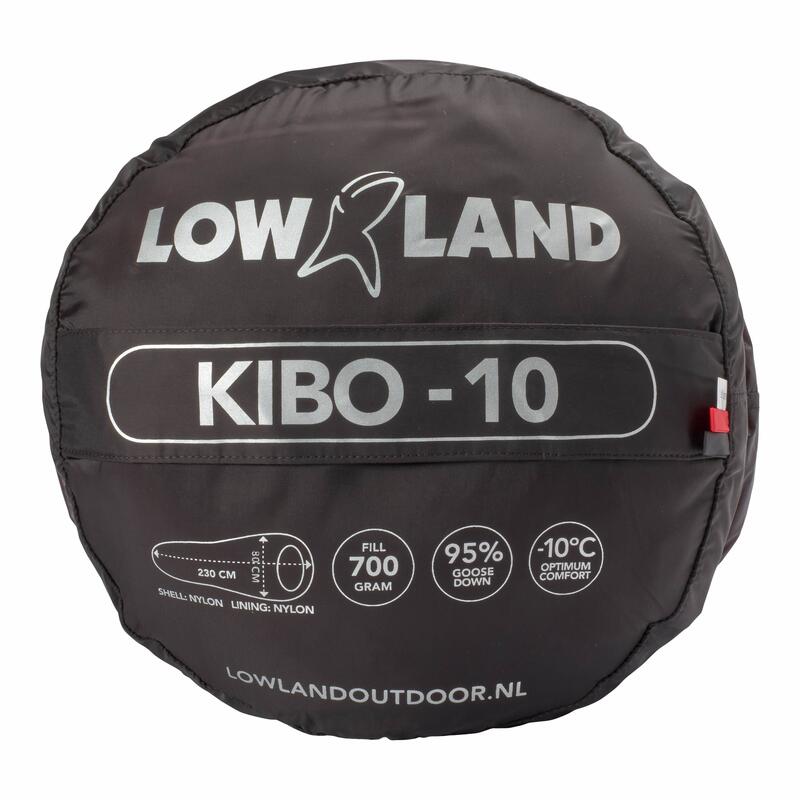 KIBO -10 - Saco-cama de penas - Nylon - 225x80 cm - 1195gr -10°C