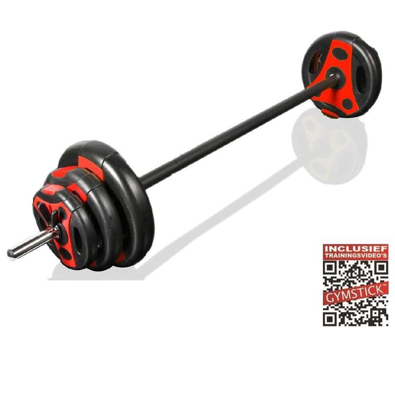 Sztanga gryf fitness GYMSTICK Vinyl Grip set 20 kg