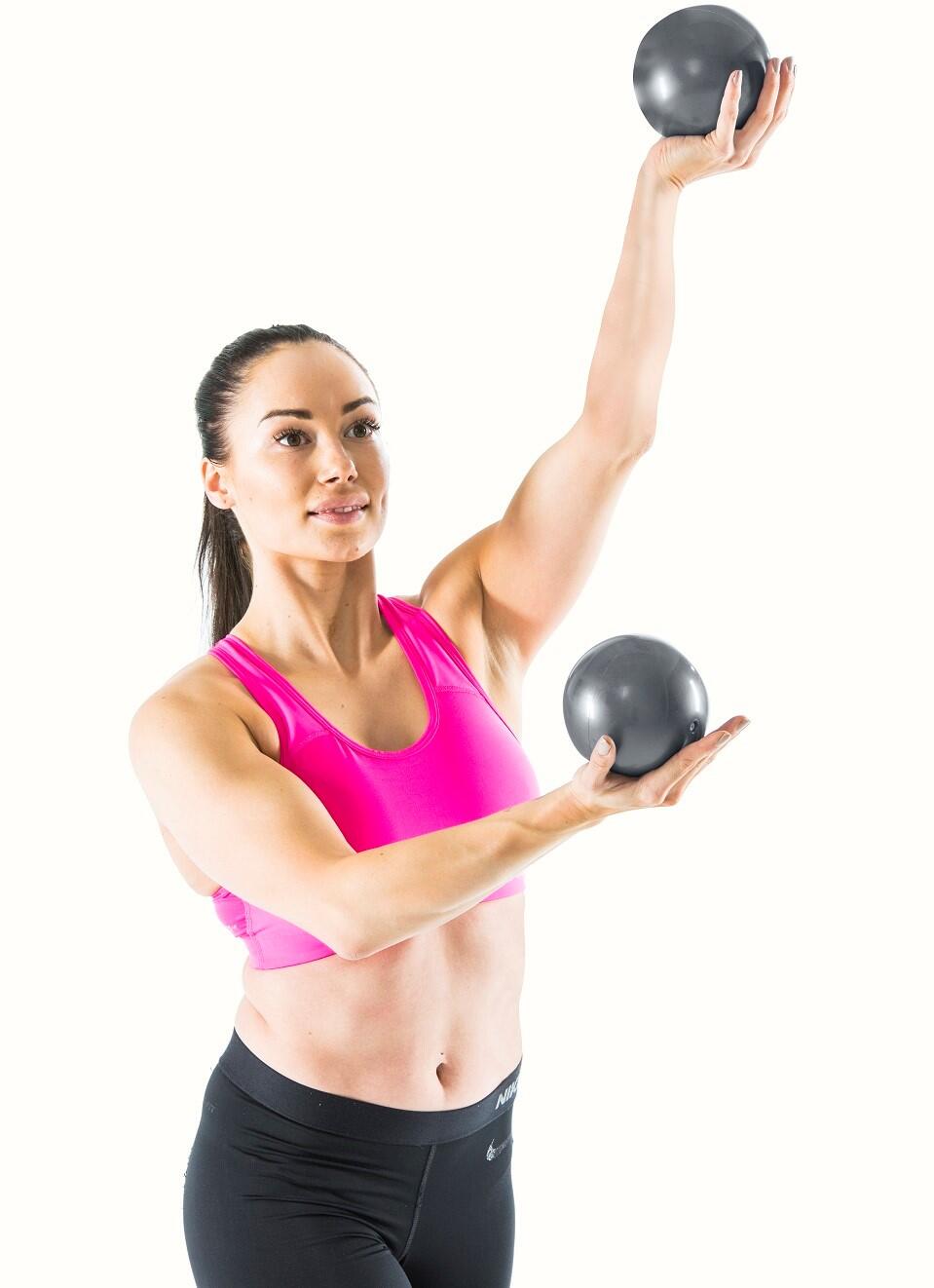 Yoga Ballen 2 x 1 kg Met online trainingsvideo 2/2
