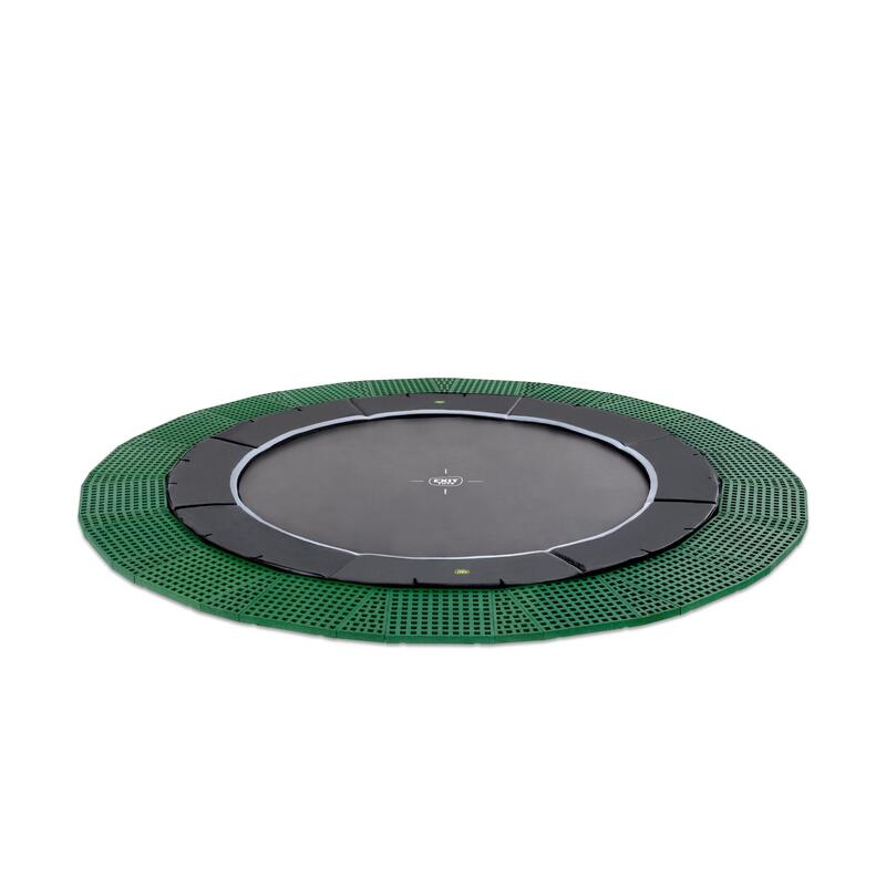 Dynamic groundlevel trampoline ø366cm met Freezone veiligheidstegels